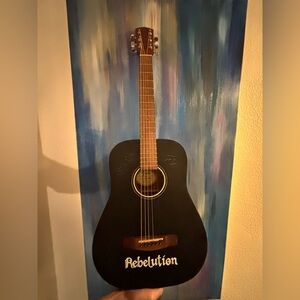 Fender FA-15 Black Acoustic Guitar SIGNED by Rebelution